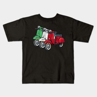Italy Classic Vespa Scooter Moped Bike Retro Love Vintage Kids T-Shirt